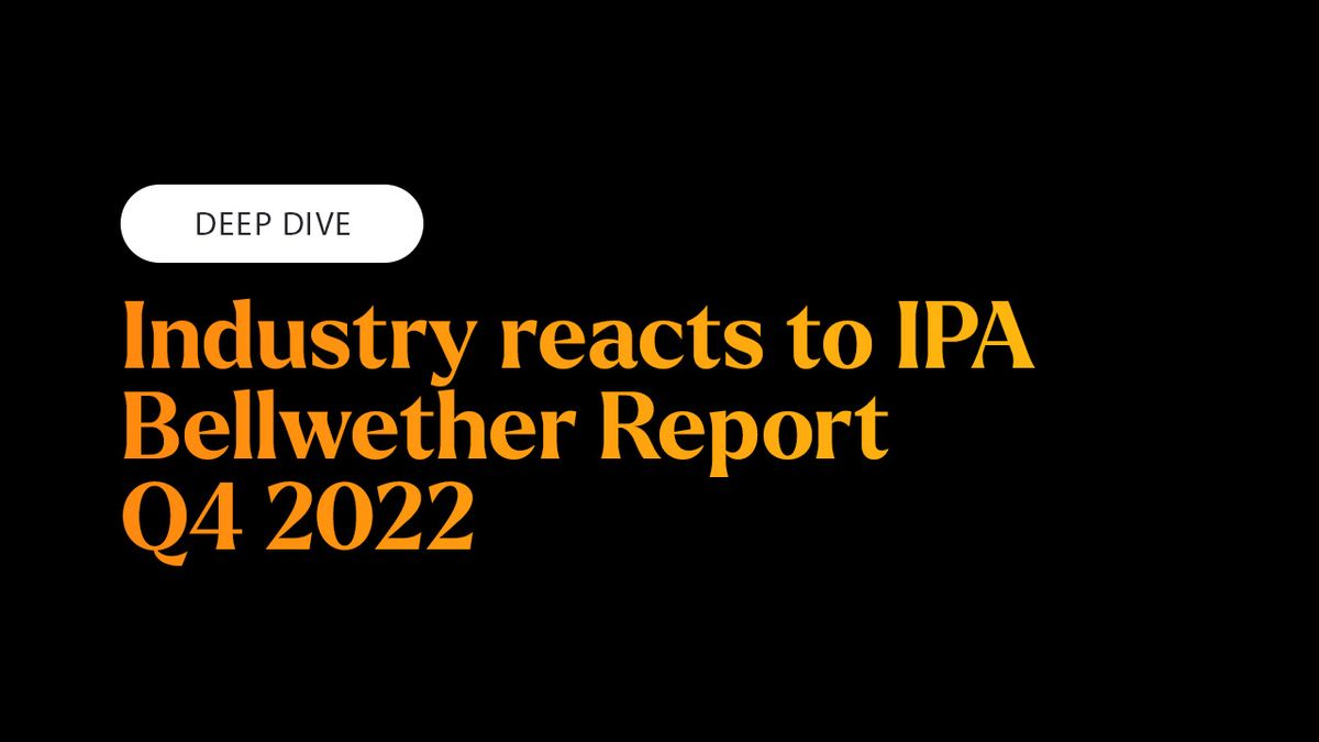 Marketers are Cautiously Optimistic as the IPA Bellwether Report Q4 2022 Presents an Overall Increase in Marketing Spend