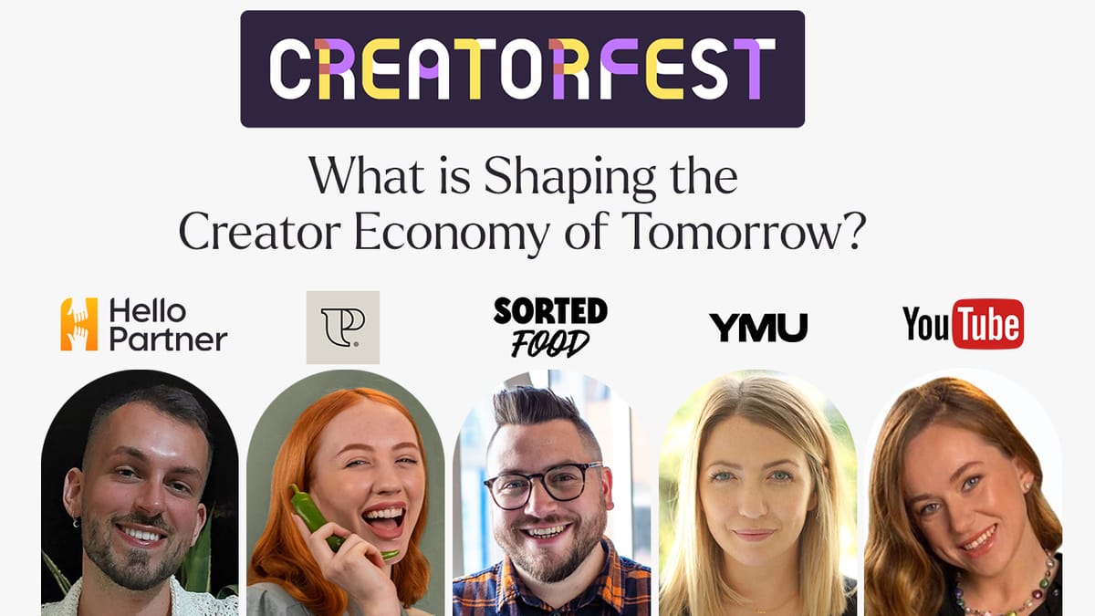 "What is Shaping the Creator Economy of Tomorrow?": CreatorFest’s Launch Event Panel
